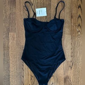 NWT Toteme Underwire Nylon Swimsuit, Size M
